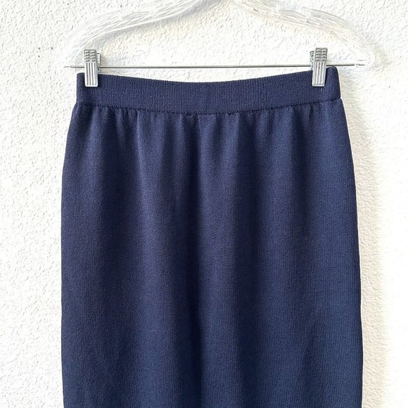 St. John Pencil Skirt Blue Santana Knit Size 6 - Picture 4 of 6